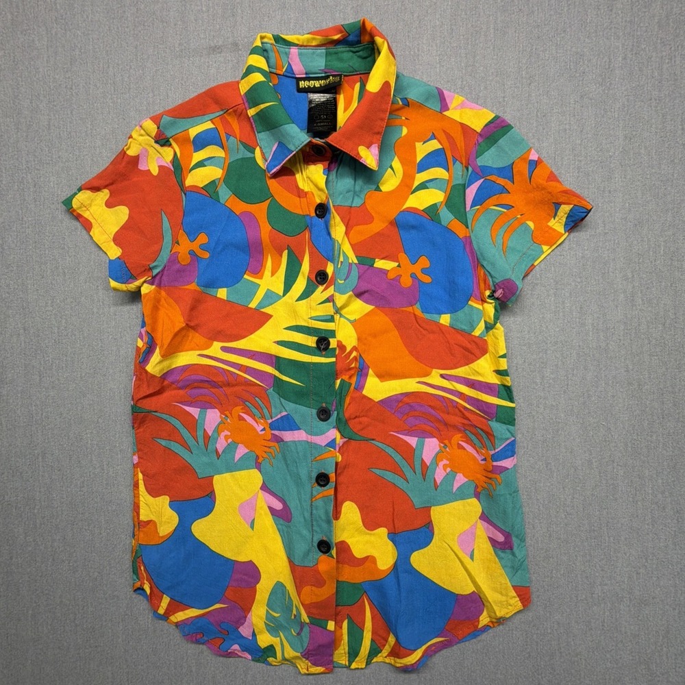 Nooworks Tropico Tropical Size XS AOP Hawaiian Shirt Rayon Crabs
